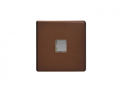 Rámeček EuroData (Keystone) MEDIA SOCKET VariGrid modul - 1-modulový - Bezšroubkový - moka, keystone plate XEMD1S screwless mocha