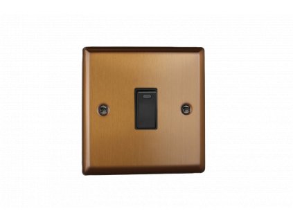 Designový vypínaè Kolébkový vypínaè ROCKER - 1-modulový 20A 2-pólový KLASICKÉ - kartáèovaný bronz / èerná kolébka, XY20NB.BZ