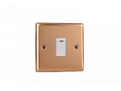 Designový vypínaè Kolébkový vypínaè ROCKER - 1-modulový 20A 2-pólový KLASICKÉ - letìná mìï / bílá kolébka, XY20NW.CU