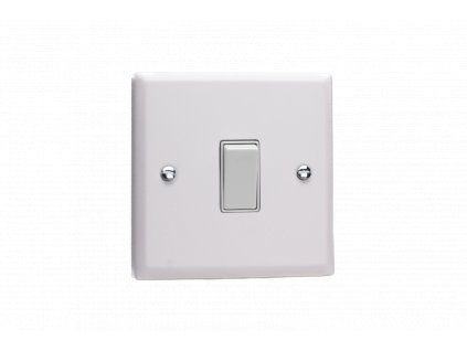 Designový vypínaè Kolébkový vypínaè ROCKER - 1-modulový 20A 2-pólový KLASICKÉ - køída bílá / bílá, XY20W.CW