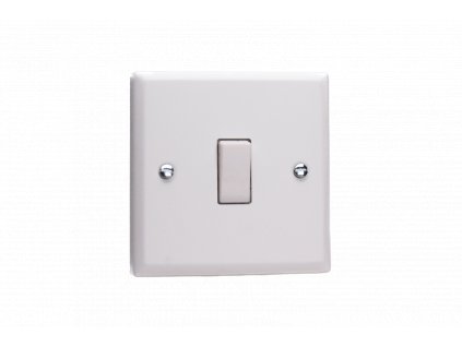 Designový vypínaè Kolébkový vypínaè ROCKER - 1-modulový køíový (è.7) 10A 1-pólový KLASICKÉ - køída bílá / bílá, XY1W.CW