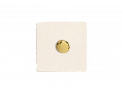 Luxusní stmívaè Rotaèní stmívaè DIMMER - 1-modulový - BEZROUBKOVÉ - Matnì bílá, HDY1VS.PD