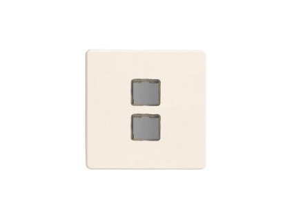 Rámeček PLATE - BEZŠROUBKOVÉ - matně bílá / Keystone, keystone plate XEYD2S.MW screwless matt white