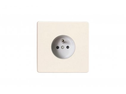 Síťová zásuvka MAINS SOCKET - Bezšroubkový - 1-modulový - matně bílá