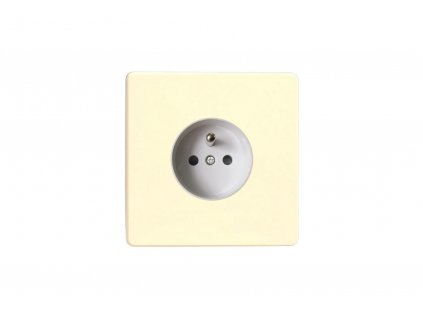 Designová zásuvka Síová zásuvka MAINS SOCKET - Bezroubkový - 1-modulový - bílá èokoláda, Síová zásuvka MAINS SOCKET - Bezroubkový - 1-modulový - bílá èokoláda (Barva vnitøku Bílá, Technologie a funkce 16A, Verze Èeská)