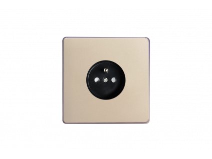 Síťová zásuvka MAINS SOCKET - Bezšroubkový - 1-modulový - satén
