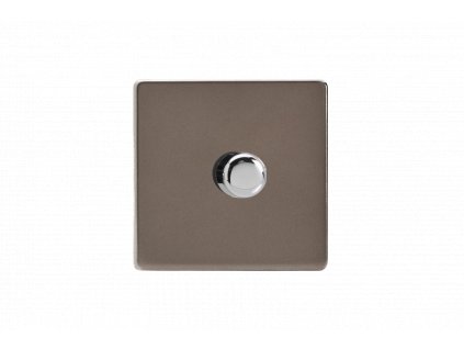 Luxusní stmívaè Rotaèní stmívaè DIMMER - 1-modulový - BEZROUBKOVÉ - Cínová, HDR1S