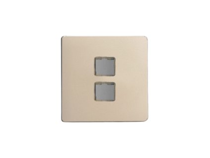 Rámeček PLATE - BEZŠROUBKOVÉ - satén / Keystone, keystone plate XEND2S screwless satin