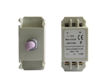 Luxusní stmívač Rotační stmívač DIMMER - 1-modulový schodišťový (č.6) 6A, 20mA 1-pólový MODULÁRNÍ, Z0FP1M1