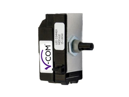 Luxusní stmívač Rotační stmívač DIMMER - 1-modulový schodišťový (č.6) 15-180 W (max 20 LEDs) 0.78A 1-pólový LED MODULÁRNÍ, Z0KP180P