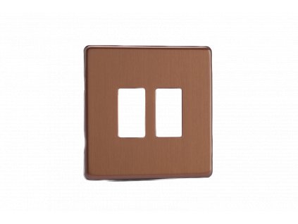 Rámeèek PLATE - BEZROUBKOVÉ - kartáèovaný bronz, XDYPGY2S