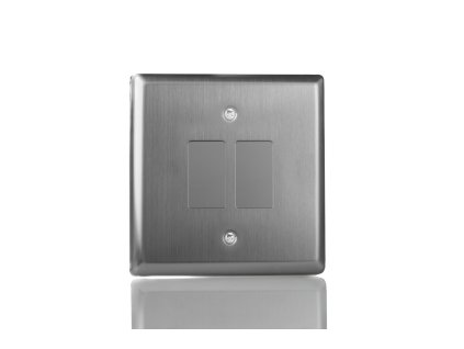 Rámeček PLATE - KLASICKÉ - kartáčovaná ocel, XTPGY2 (1)