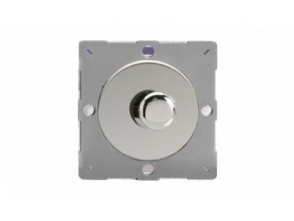 Luxusní stmívač Rotační stmívač DIMMER - 1-modulový schodišťový (č.6) 60-400 W 1.74A 1-pólový MODULÁRNÍ - leštěný chrom / leštěný chromový knoflík, varigrid dimmer Z1EGTP1C
