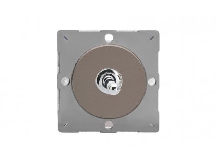 Designový vypínač Páčkový vypínač TOGGLE - 1-modulový křížový (č.7) 10A 1-pólový MODULÁRNÍ - cínová / chromová páčka, EGT7R removebg preview