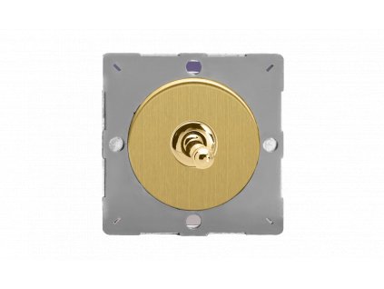 Designový vypínaè Páèkový vypínaè TOGGLE - 1-modulový køíový (è.7) 10A 1-pólový MODULÁRNÍ - kartáèovaná mosaz / mosazná páèka, EGT7B removebg preview