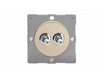 Designový vypínač Páčkový vypínač TOGGLE - 2-modulový schodišťový (č.6); jednosměrný (č.1) 10A 1-pólový MODULÁRNÍ - satén / chromové páčky, EGT2N removebg preview