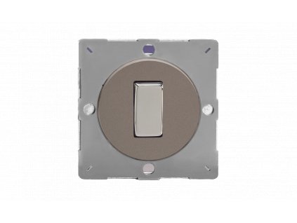 Designový vypínač Kolébkový vypínač ROCKER - 1-modulový křížový (č.7) 10A 1-pólový MODULÁRNÍ - cínová / chromová kolébka, EG7R removebg preview