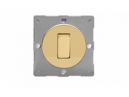 Designový vypínač Kolébkový vypínač ROCKER - 1-modulový křížový (č.7) 10A 1-pólový MODULÁRNÍ - leštěná mosaz / mosazná kolébka, EG7V removebg preview