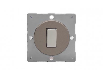 Designový vypínač Kolébkový vypínač ROCKER - 1-modulový schodišťový (č.6); jednosměrný (č.1) 10A 1-pólový MODULÁRNÍ - cínová / chromová kolébka, EG1R removebg preview