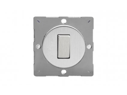 Designový vypínač Kolébkový vypínač ROCKER - 1-modulový schodišťový (č.6); jednosměrný (č.1) 10A 1-pólový MODULÁRNÍ - kartáčovaná ocel / ocelová kolébka, EG1S removebg preview