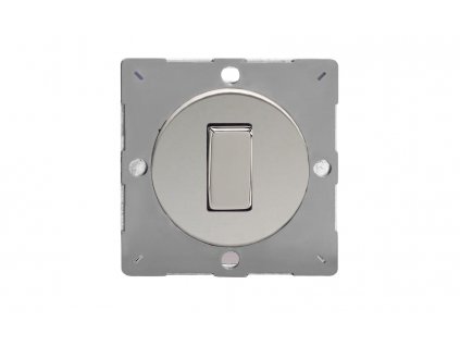 Designový vypínač Kolébkový vypínač ROCKER - 1-modulový schodišťový (č.6); jednosměrný (č.1) 10A 1-pólový MODULÁRNÍ - leštěný chrom / chromová kolébka, EG1C removebg preview