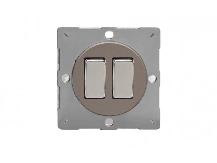 Designový vypínač Kolébkový vypínač ROCKER - 2-modulový schodišťový (č.6); jednosměrný (č.1) 10A 1-pólový MODULÁRNÍ - cínová / chromové kolébky, EG2R removebg preview