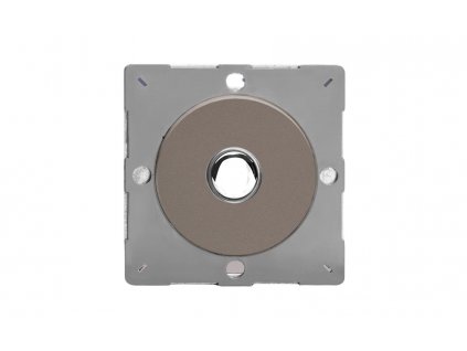 Designový vypínač Tlačítkový vypínač IMPULSE - 1-modulový jednosměrný (č.1) 6A 1-pólový momentový MODULÁRNÍ - cínová / chrom tlačítko, EGM1R removebg preview