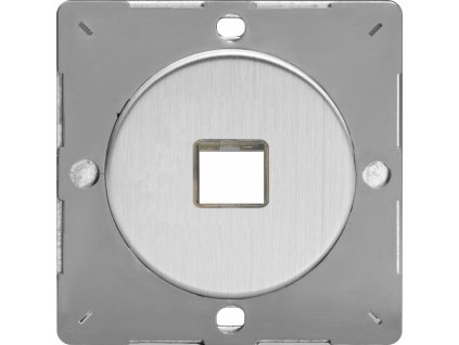 Rámeček PLATE - 1-pólový MODULÁRNÍ - kartáčovaná ocel, EGD1S