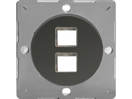 Rámeèek PLATE - 1-pólový MODULÁRNÍ - èerné (lesklé) iridium, EGD2I