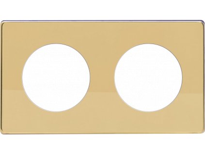 Rámeček PLATE - MODULÁRNÍ - leštěná mosaz, XEVG2S