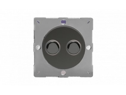 Designový vypínač Tlačítkový vypínač IMPULSE - 2-modulový schodišťový (č.6); jednosměrný (č.1) 6A 1-pólový MODULÁRNÍ - černé (lesklé) iridium / černé (lesklé) iridium, EGP2I removebg preview