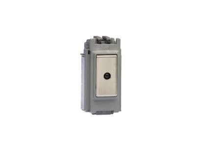 Luxusní stmívaè Rotaèní stmívaè DIMMER - 1-modulový jednosmìrný (è.1) 0-100 W (max 10 LEDs) 0.7A 1-pólový LED s dálkovým MODULÁRNÍ - ocel / ocel, GJE100S