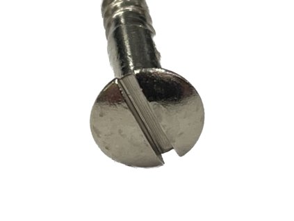 Niklový vrut NICKEL SCREW pohledový s èoèkovou hlavou s drákou 3,5x40, SCREW3540 W N wood nickel head
