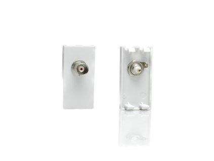 Designová zásuvka Mutimediální zásuvka MEDIA SOCKET - 1-modulový TV/Radio MODULÁRNÍ - bílá / bílá, Z2GBNCW