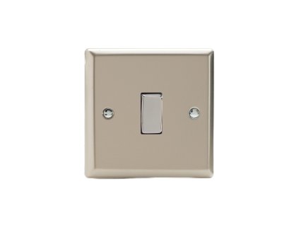 Designový vypínaè Kolébkový vypínaè ROCKER - 1-modulový schodiový (è.6); jednosmìrný (è.1) 10A 1-pólový KLASICKÉ - satén / chromová kolébka, XN1D