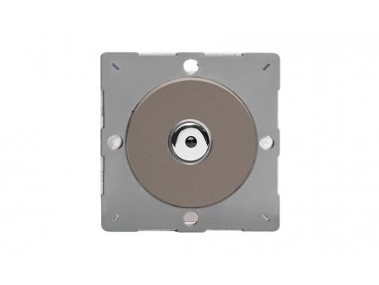 Designový vypínaè Tlaèítkový vypínaè IMPULSE - 1-modulový jednosmìrný (è.1) 0-100 W (max 10 LEDs) 1.3A 1-pólový LED s dálkovým BEZROUBKOVÉ - cínová / chrom tlaèítko, Z1EGIJ1R