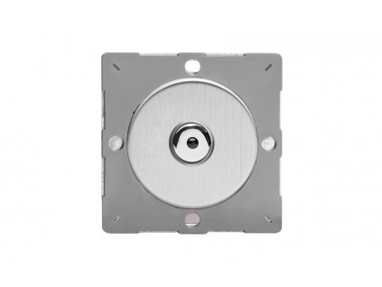 Designový vypínaè Tlaèítkový vypínaè IMPULSE - 1-modulový jednosmìrný (è.1) 0-100 W (max 10 LEDs) 1.3A 1-pólový LED s dálkovým MODULÁRNÍ - kartáèovaná ocel / chrom tlaèítko, Z1EGIJ1S