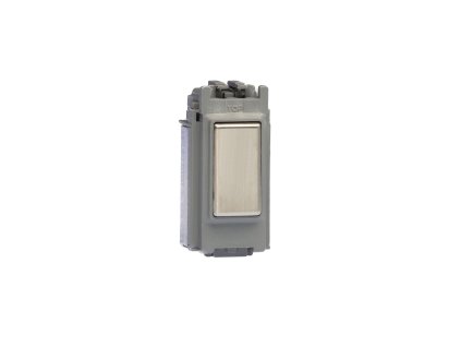 Luxusní stmívaè Rotaèní stmívaè DIMMER - 1-modulový jednosmìrný (è.1) 0-100 W (max 10 LEDs) 0.7A 1-pólový LED MODULÁRNÍ - ocel / ocel, GJESS