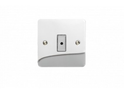 Designový vypínaè Tlaèítkový vypínaè IMPULSE - 1-modulový jednosmìrný (è.1) 0-100 W (max 10 LEDs) 1.1A 1-pólový LED s dálkovým V-Pro ULTRAPLOCHÉ - letìný chrom / chrom tlaèítko, JFCE101