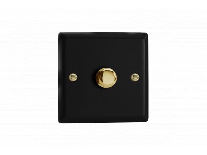 Luxusní stmívaè Rotaèní stmívaè DIMMER - 1-modulový - KLASICKÉ - Matnì èerná, JYP401V.MB