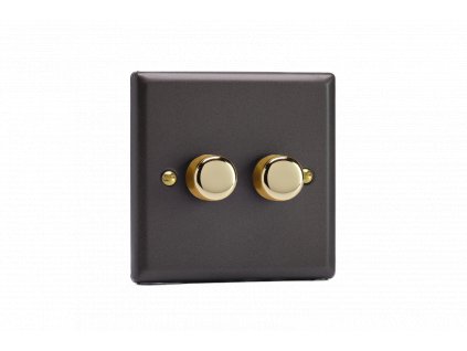 Luxusní stmívaè Rotaèní stmívaè DIMMER - 2-modulový - KLASICKÉ - Bøidlice, JYP252V.SL