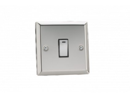 Designový vypínaè Kolébkový vypínaè ROCKER - 1-modulový 20A 2-pólový KLASICKÉ - letìný chrom / chromová kolébka, XC20ND