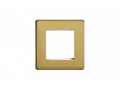 Rámeček PLATE - MODULÁRNÍ - kartáčovaná mosaz, XDBG2S