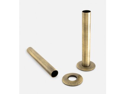 Litinový radiátor Paladin Krytky na mosazné trubky v barvì hlavice litinovího radiátoru, krytky Antique Brass PipeSleeve
