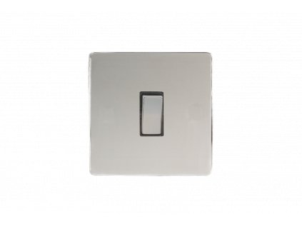 Designový vypínaè Kolébkový vypínaè ROCKER - 1-modulový 20A 2-pólový BEZROUBKOVÉ - letìný chrom / chromová kolébka, XDC20DS