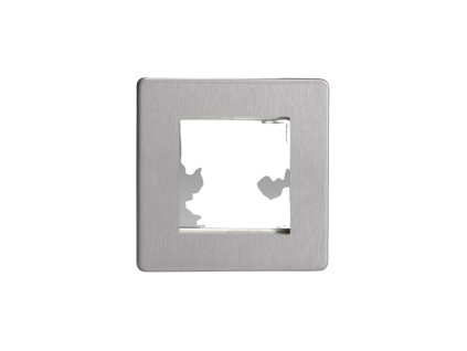 Rámeček PLATE - MODULÁRNÍ - kartáčovaná ocel, XDSG2S