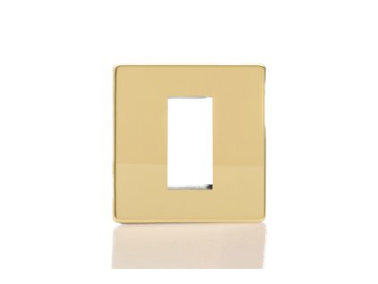 Rámeček PLATE - MODULÁRNÍ - leštěná mosaz, XDVG1S