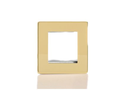 Rámeček PLATE - MODULÁRNÍ - leštěná mosaz, XDVG2S