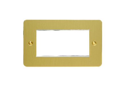 Rámeček PLATE - MODULÁRNÍ - kartáčovaná mosaz, XFBG4