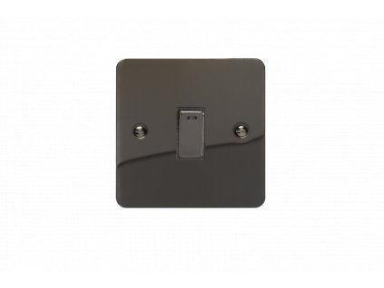 Designový vypínač Kolébkový vypínač ROCKER - 1-modulový 20A 2-pólový ULTRAPLOCHÉ - černé (lesklé) iridium / černé (lesklé) iridium, XFI20ND